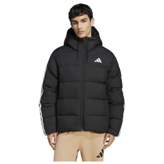 Adidas Ανδρικό μπουφάν Essentials Climawarm 3-Stripes Puffer Down Hooded Jacket Adidas Ανδρικό μπουφάν Essentials Climawarm 3-Stripes Puffer Down Hooded Jacket